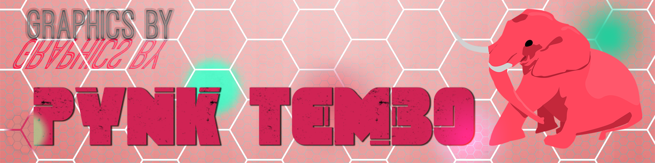 Pynk Tembo illustrated typographic graphic